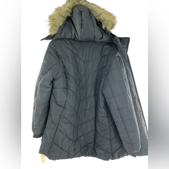 NWT Navy 3 Pocket Coat Zip Coat with Fleece lining XL - Picture 6 of 6